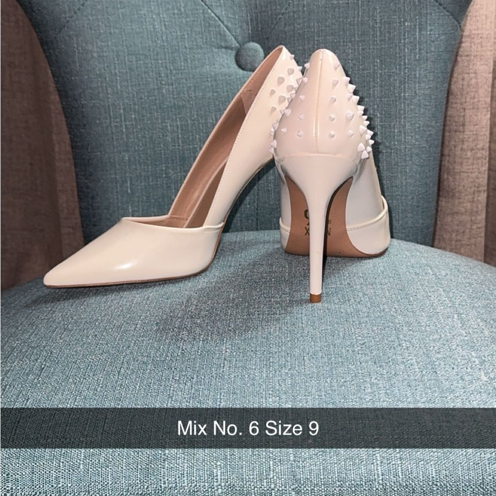 Mix No. 6 White Studded Heels